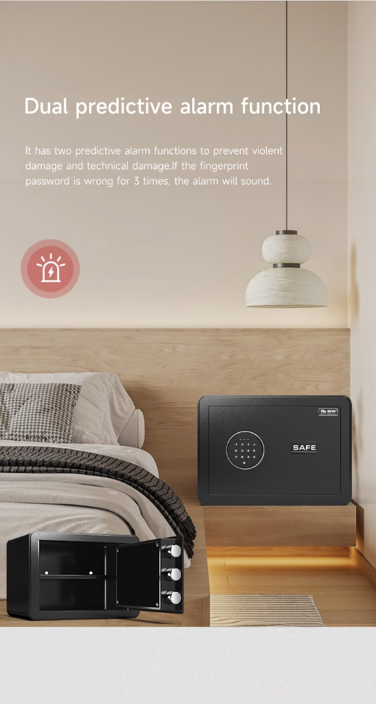 PREMIUM SAFETY VAULT Digital Fireproof Depository Cash Security Box Money and Documents Organizer