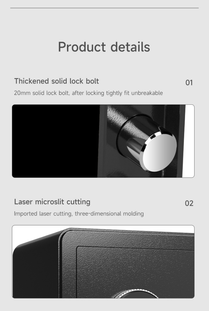 PREMIUM SAFETY VAULT Digital Fireproof Depository Cash Security Box Money and Documents Organizer