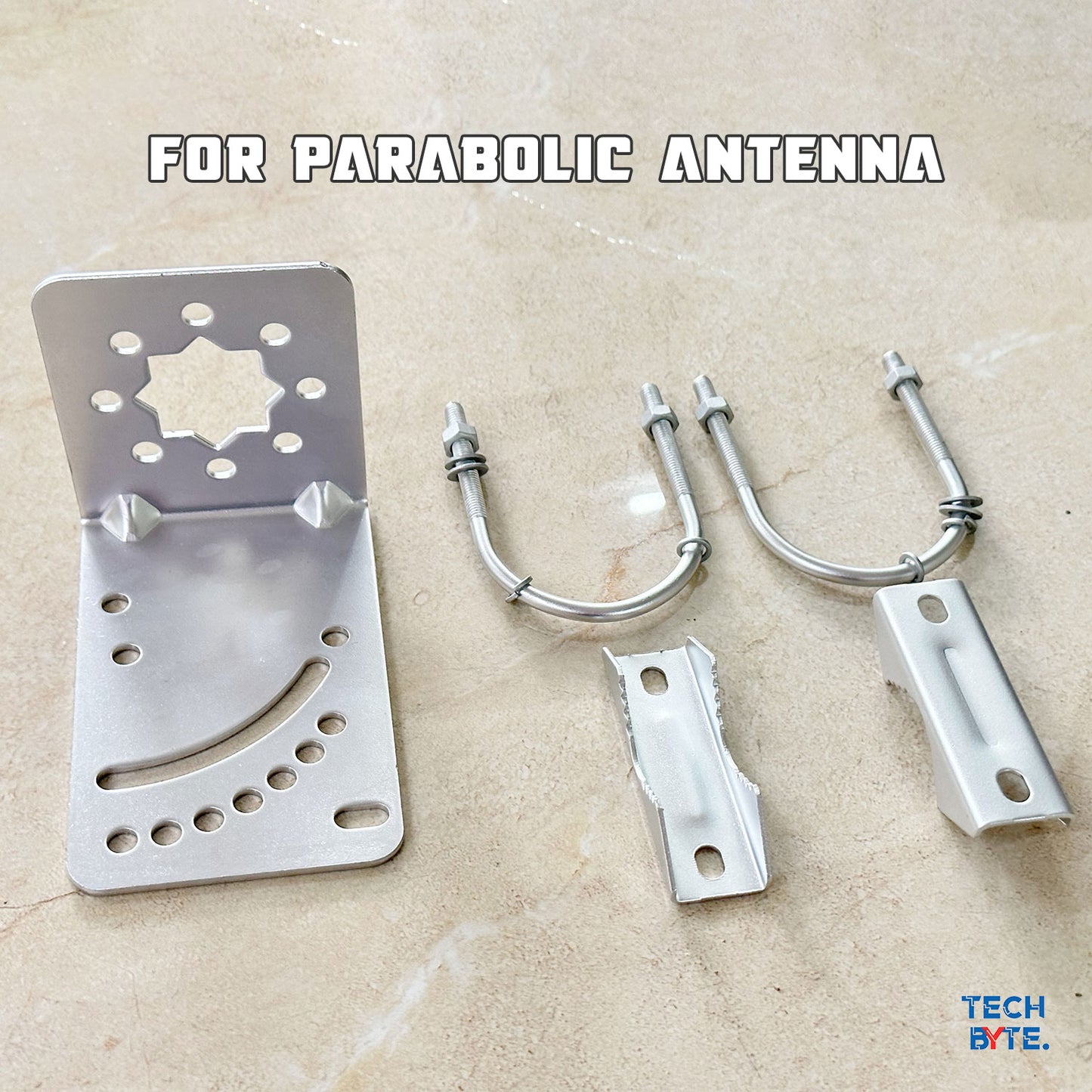 L Shaped Bracket and U-Shaped mount for Hyperbolic, Parabolic, MiMo, Outdoor Antenna