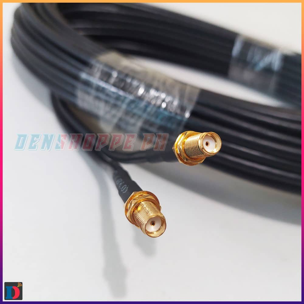 RG 58 Coaxial Cable Extension for WiFi Antenna MiMo Hybrid Hyperbolic Parabolic SMA Male SMA Female - Denshoppe