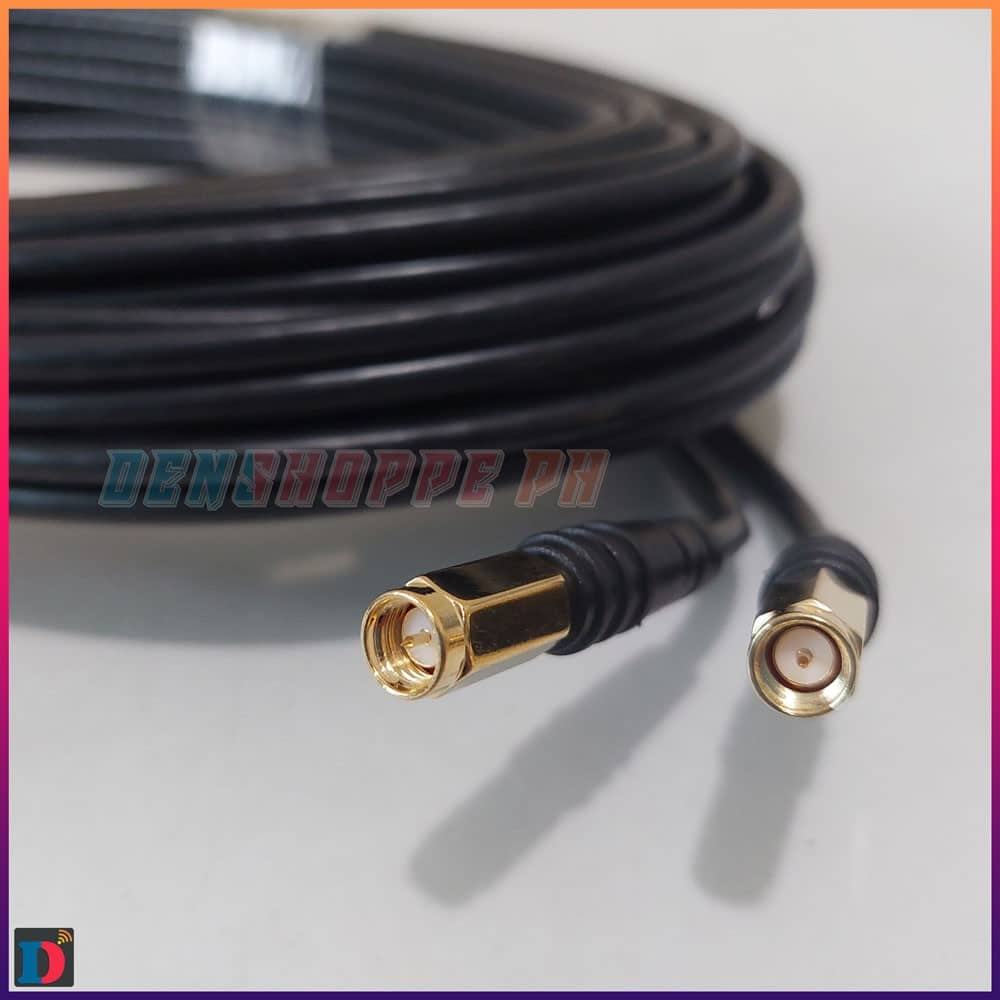 RG 58 Coaxial Cable Extension for WiFi Antenna MiMo Hybrid Hyperbolic Parabolic SMA Male SMA Female - Denshoppe