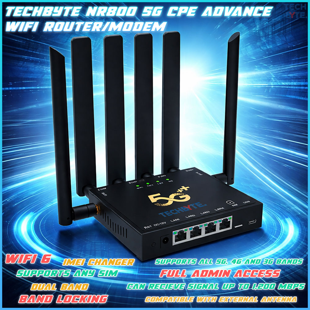 TECHBYTE NR800 5G CPE WiFi Router Openline